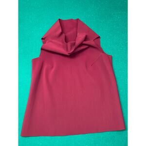 M2057 Maria Pinto Harrington Top - Umber Maroon Sz M Sleaveless